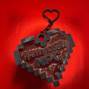 Pixel Heart Romancable NPC Keychain